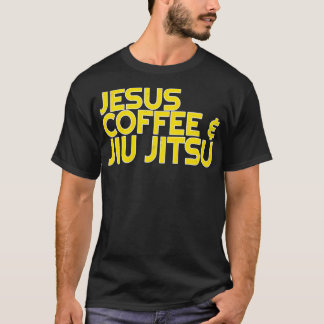 Jesus Coffee Jiu Jitsu Shirt für das Christliche M