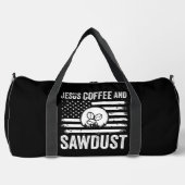 Jesus Coffee Sawdust USA Flag Duffle Bag (Vorderseite)