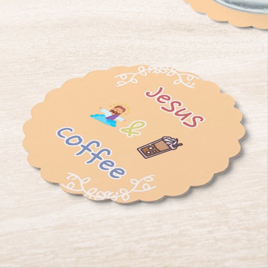 Jesus + Coffee Untersetzer (angewinkelt)