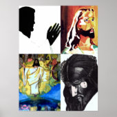 JESUS COLLAGE Print Poster (Vorne)