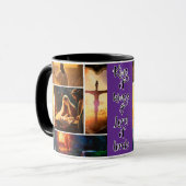 Jesus Collage Tasse (Vorderseite Links)