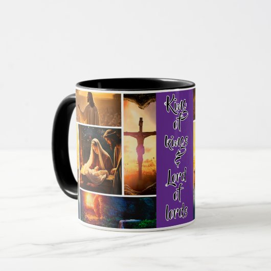 Jesus Collage Tasse (Vorderseite Links)