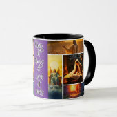 Jesus Collage Tasse (VorderseiteRechts)