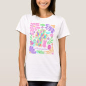 Jesus Colorful Cross Oaster Womens Individuelle Na T-Shirt (Vorderseite)