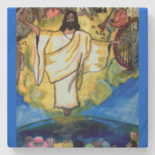 JESUS COMES BACK Stone Untersetzer