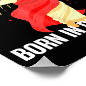 Jesus Cool People Are Born In December Christmas B Poster (Ecke)