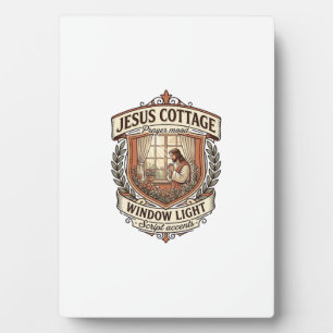 Jesus Cottage Fenster Licht Jesus Cottage Fenster  Fotoplatte
