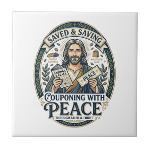 Jesus Coupon Second-Hand Frugal-Shirt Glaube-basie Fliese