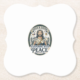 Jesus Coupon Second-Hand Frugal-Shirt Glaube-basie Untersetzer