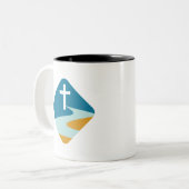 Jesus Cross auf der Tasse (Vorderseite Links)