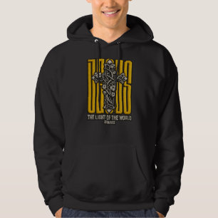 Jesus Cross bestickt Hoodie