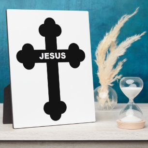 JESUS CROSS FOTOPLATTE