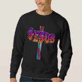 Jesus cross graffiti sweatshirt (Vorderseite)