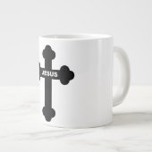 JESUS CROSS Jumbo-Tasse (Vorderseite Rechts)