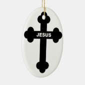 JESUS CROSS KERAMIKORNAMENT (Rechts)