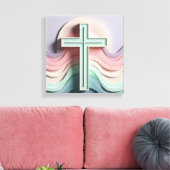 Jesus Cross Leinwanddruck (Insitu (Wohnzimmer))