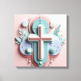 Jesus Cross Leinwanddruck