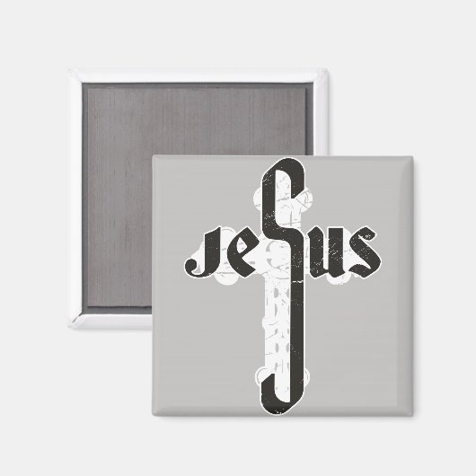 Jesus Cross Magnet (Vorderseite/Rückseite)