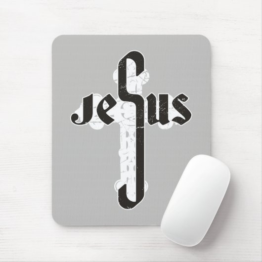 Jesus Cross Mousepad (Mit Mouse)
