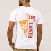 Jesus Cross Nail Design – Powerful Christian T-Shirt (Rückseite)