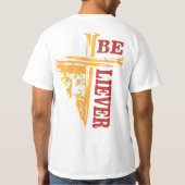 Jesus Cross Nail Design – Powerful Christian T-Shirt (Rückseite)