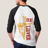 Jesus Cross Nail Design – Powerful Christian T-Shirt (Rückseite)