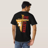 Jesus Cross Nail Design – Powerful Christian T-Shirt (Schwarz voll)