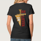Jesus Cross Nail Design – Powerful Christian T-Shirt (Rückseite)
