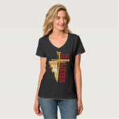 Jesus Cross Nail Design – Powerful Christian T-Shirt (Vorderseite Vollansicht)