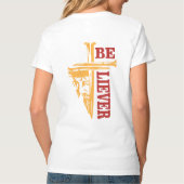 Jesus Cross Nail Design – Powerful Christian T-Shirt (Rückseite)