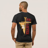 Jesus Cross Nail Design – Powerful Christian T-Shirt (Schwarz voll)