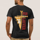 Jesus Cross Nail Design – Powerful Christian T-Shirt (Rückseite)