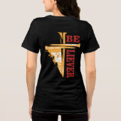 Jesus Cross Nail Design – Powerful Christian Tri-Blend Shirt (Rückseite)