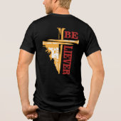 Jesus Cross Nail Design – Powerful Christian Tri-Blend Shirt (Rückseite)