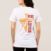 Jesus Cross Nail Design – Powerful Christian Tri-Blend Shirt (Rückseite)