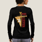 Jesus Cross Nail Design – Powerful Christian Tri-Blend Shirt (Rückseite)