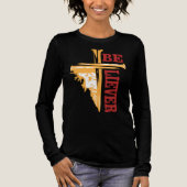 Jesus Cross Nail Design – Powerful Christian Tri-Blend Shirt (Vorderseite)
