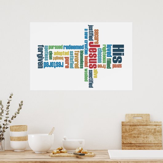 Jesus Cross Poster (Küche)