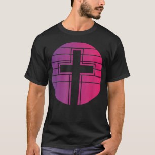 Jesus Cross Retro Style Vintag T-Shirt
