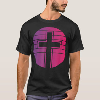 Jesus Cross Retro Style Vintag T-Shirt