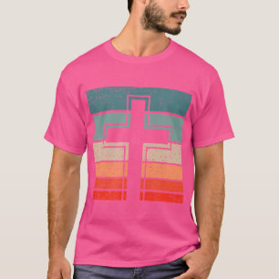 Jesus Cross Retro Style Vintag T-Shirt