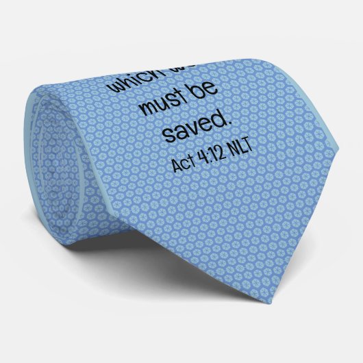 Jesus Cross Scripture Krawatte (Gerollt)