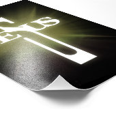 Jesus Cross Tex Fotodruck (Ecke)