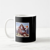Jesus Crossing Up Satan Sketll Kaffeetasse (Links)