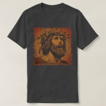 Jesus Crown of Thorns Bold Graphic T - Shirt