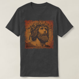 Jesus Crown of Thorns Bold Graphic T - Shirt