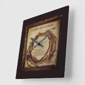 JESUS CROWN OF THORNS QUADRATISCHE WANDUHR (Winkel)