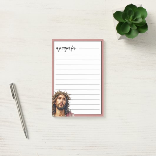 Jesus Crown of Thorns War Room Prayer Post-it Klebezettel (Büro)