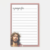 Jesus Crown of Thorns War Room Prayer Post-it Klebezettel (Vorderseite)