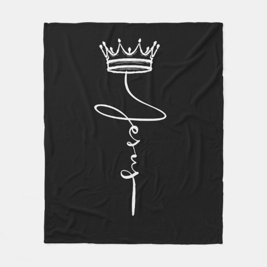 'Jesus' Crown Prayer Time Relaxation Christian  Fleecedecke (Vorderseite)